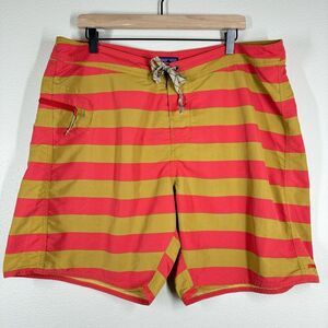 Patagonia Men's Minimalist Wavefarer Board Shorts Unlined Striped Size 40 UPF 50